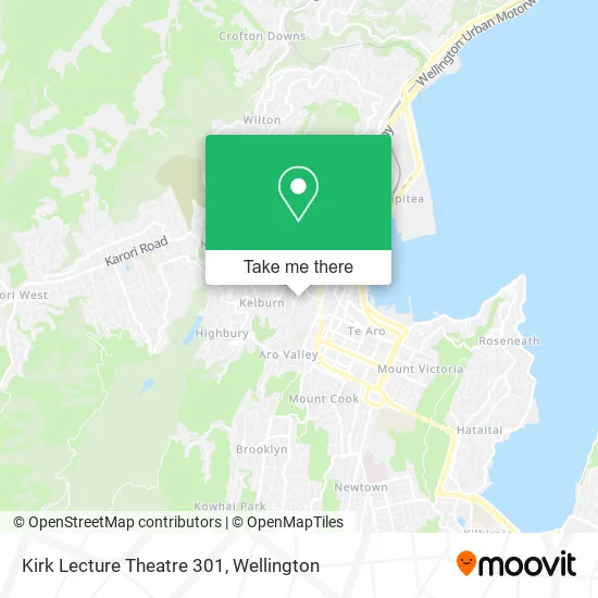 Kirk Lecture Theatre 301 map