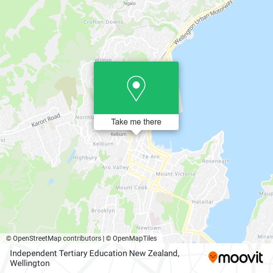 Independent Tertiary Education New Zealand map