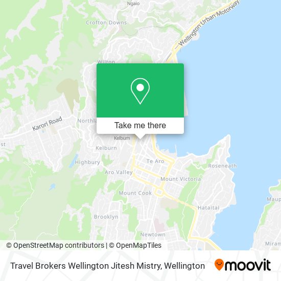 Travel Brokers Wellington Jitesh Mistry map