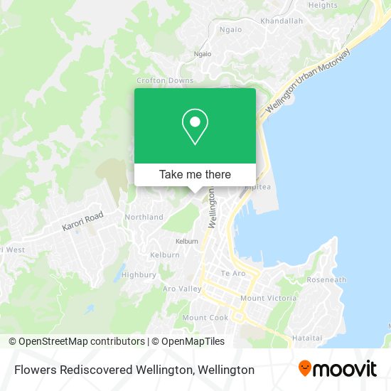 Flowers Rediscovered Wellington map