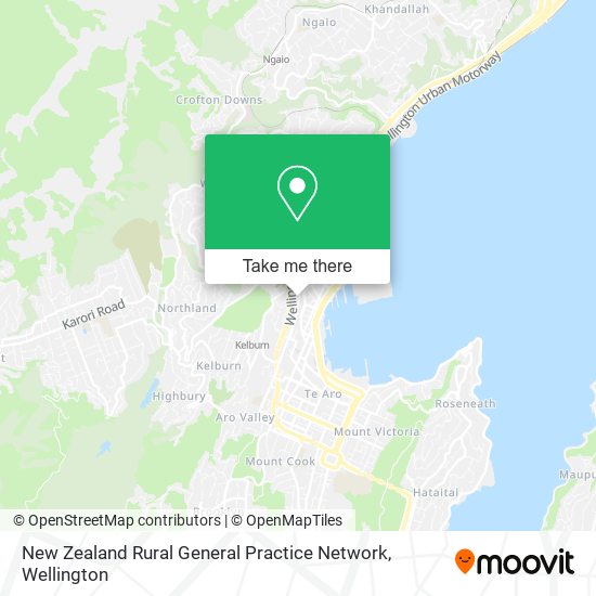 New Zealand Rural General Practice Network map