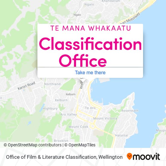 Office of Film & Literature Classification map