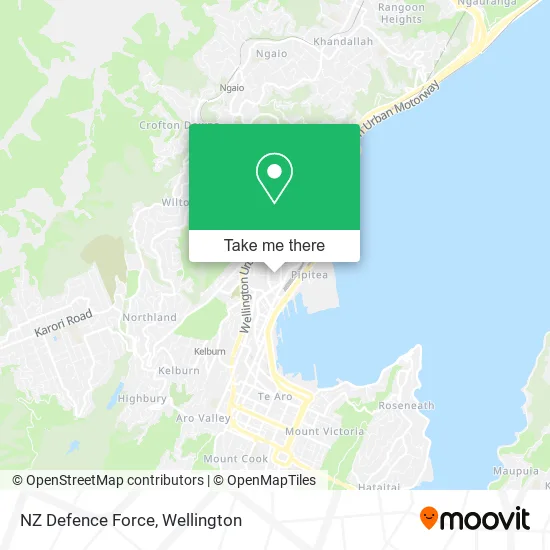 NZ Defence Force map