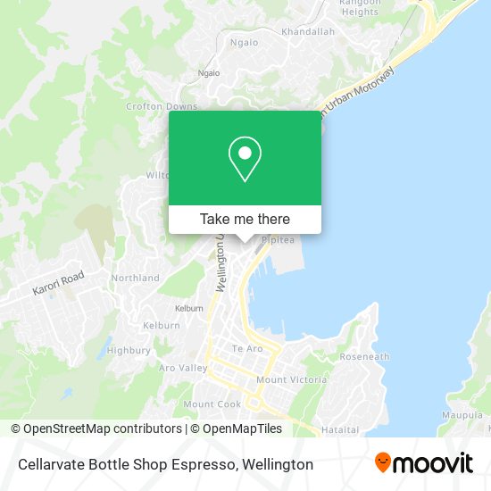 Cellarvate Bottle Shop Espresso map