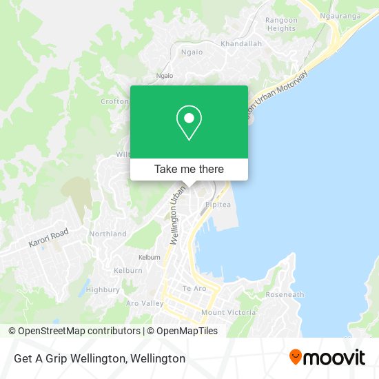 Get A Grip Wellington map