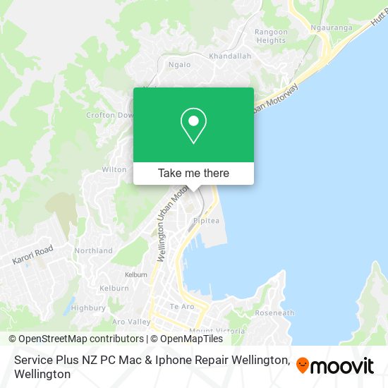 Service Plus NZ PC Mac & Iphone Repair Wellington map