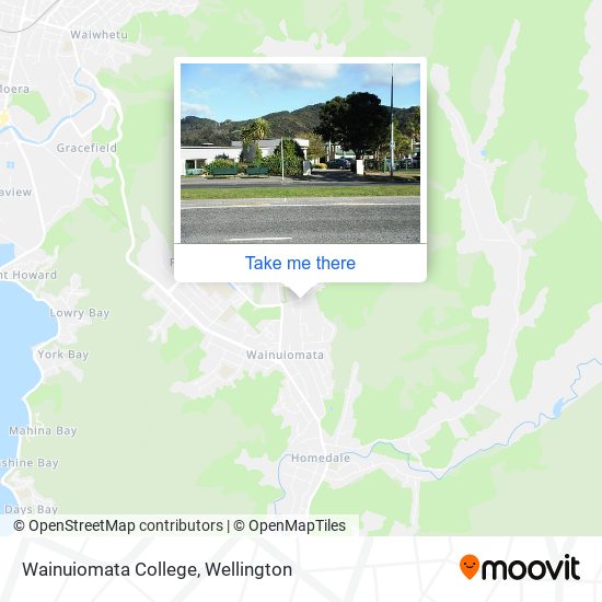 Wainuiomata College map