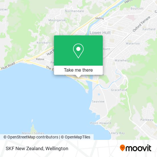 SKF New Zealand map