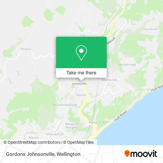 Gordons Johnsonville map