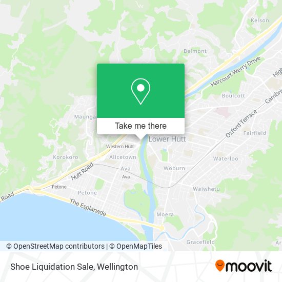 Shoe Liquidation Sale map