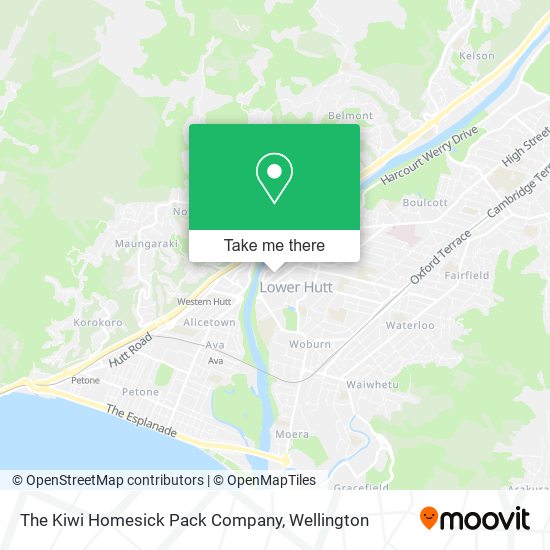 The Kiwi Homesick Pack Company map