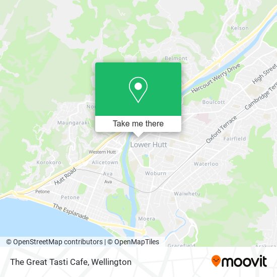 The Great Tasti Cafe map