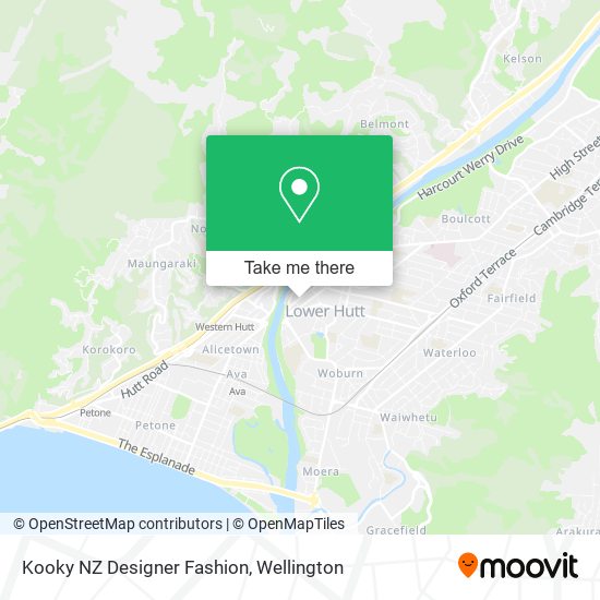 Kooky NZ Designer Fashion map