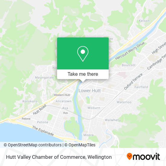 Hutt Valley Chamber of Commerce map