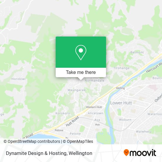 Dynamite Design & Hosting map