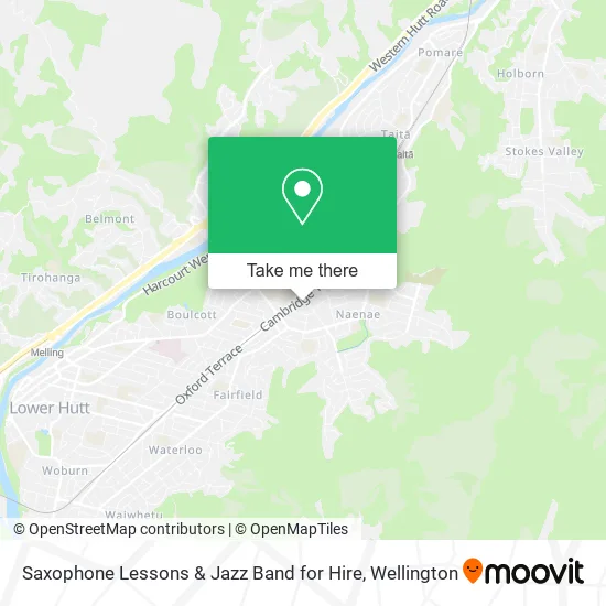 Saxophone Lessons & Jazz Band for Hire map