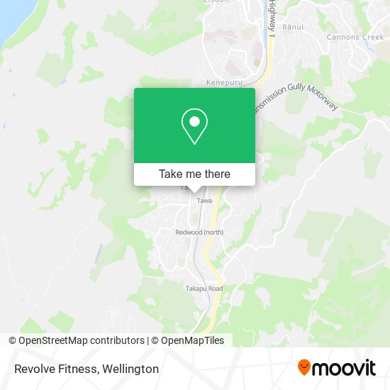 Revolve Fitness map