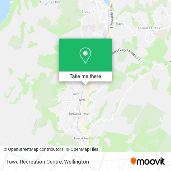 Tawa Recreation Centre map