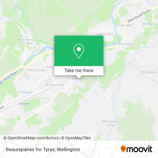 Beaurepaires for Tyres map