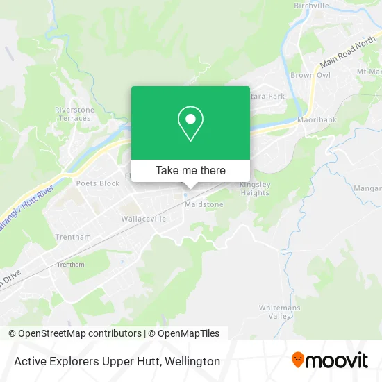 Active Explorers Upper Hutt map