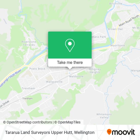 Tararua Land Surveyors Upper Hutt map