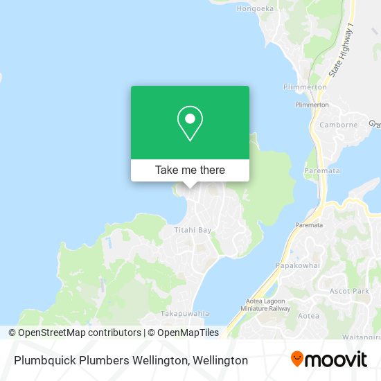 Plumbquick Plumbers Wellington map