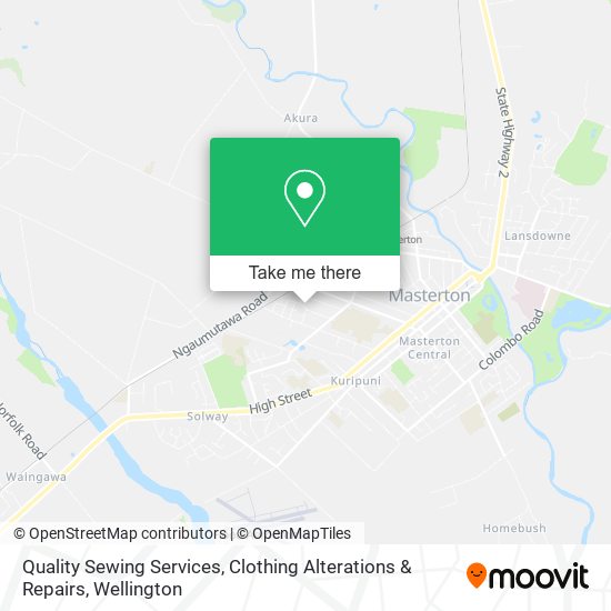 Quality Sewing Services, Clothing Alterations & Repairs map