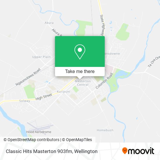 Classic Hits Masterton 903fm map