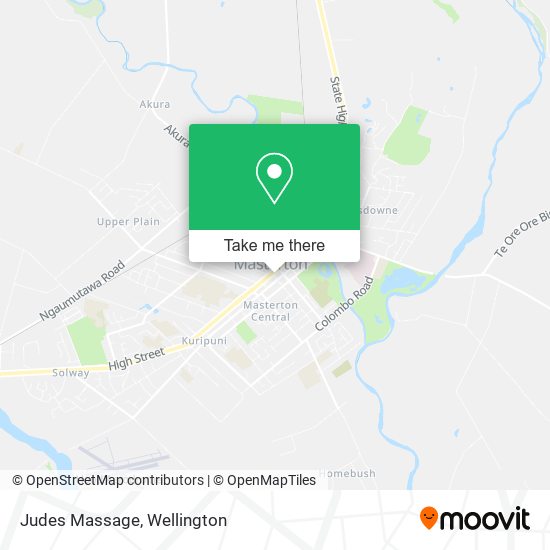 Judes Massage map