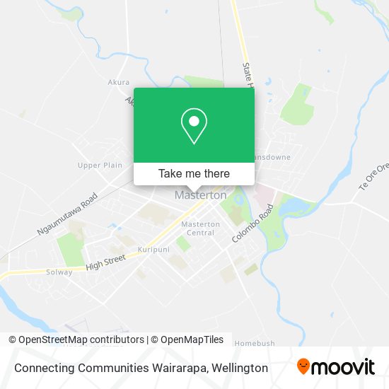 Connecting Communities Wairarapa map