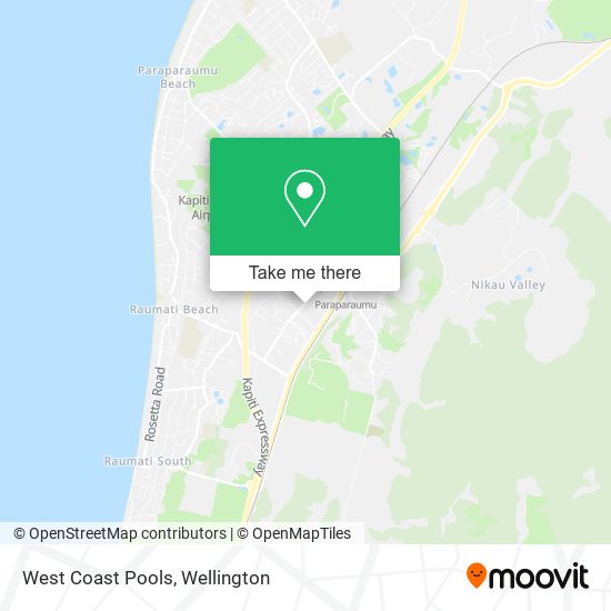 West Coast Pools map