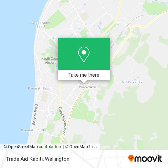 Trade Aid Kapiti map