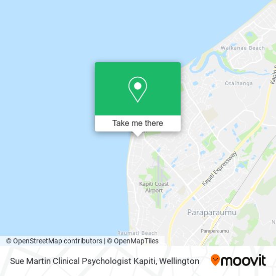 Sue Martin Clinical Psychologist Kapiti地图