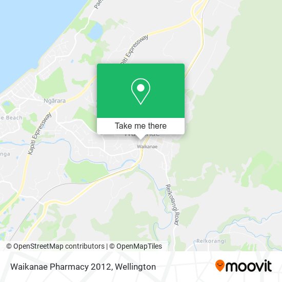 Waikanae Pharmacy 2012 map