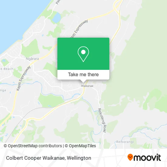 Colbert Cooper Waikanae map