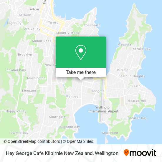 Hey George Cafe Kilbirnie New Zealand map