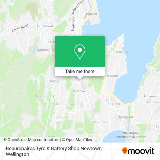 Beaurepaires Tyre & Battery Shop Newtown map