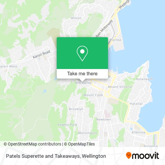 Patels Superette and Takeaways map