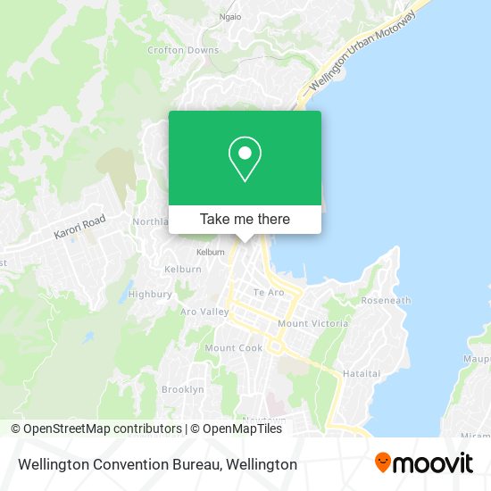 Wellington Convention Bureau map