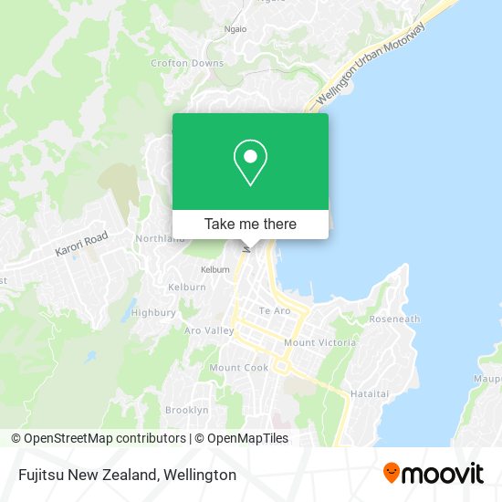Fujitsu New Zealand map