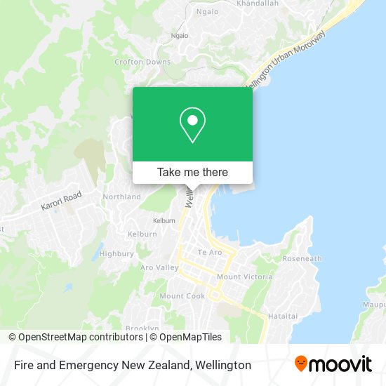 Fire and Emergency New Zealand map