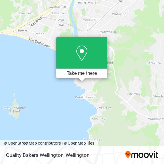 Quality Bakers Wellington map