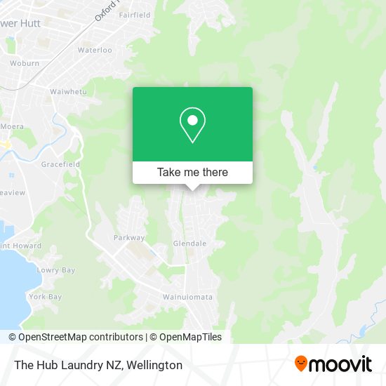 The Hub Laundry NZ map