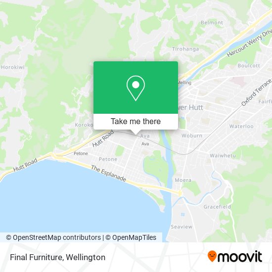 Final Furniture map