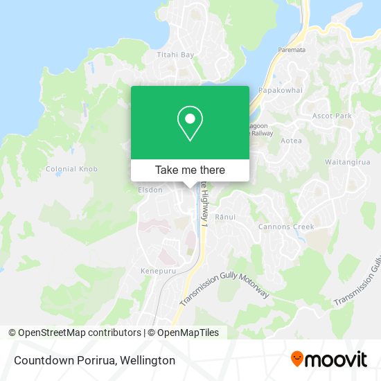 Countdown Porirua map