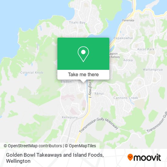 Golden Bowl Takeaways and Island Foods map