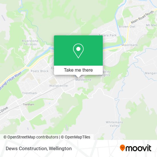 Dews Construction map