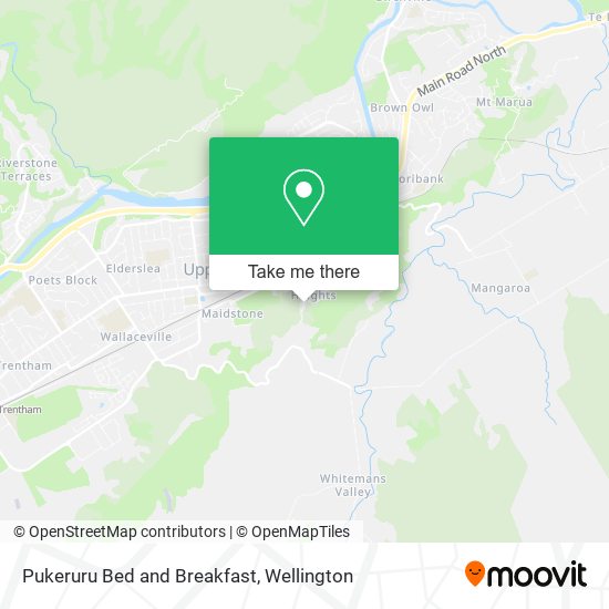 Pukeruru Bed and Breakfast map