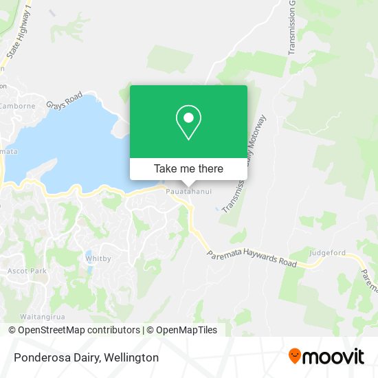 Ponderosa Dairy map