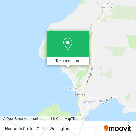 Hudson's Coffee Cartel map